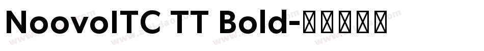 NoovoITC TT Bold字体转换